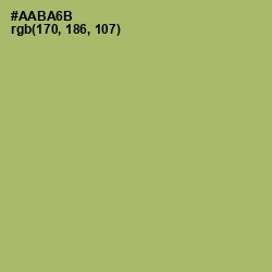 #AABA6B - Green Smoke Color Image
