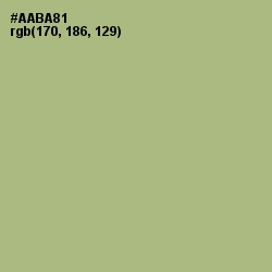 #AABA81 - Swamp Green Color Image