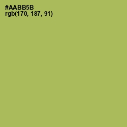 #AABB5B - Olive Green Color Image