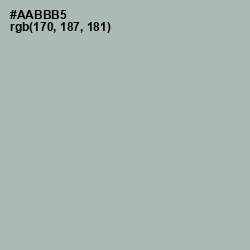 #AABBB5 - Tower Gray Color Image