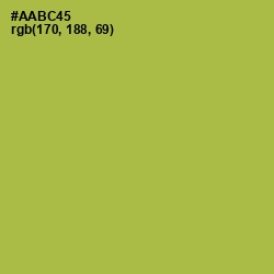 #AABC45 - Olive Green Color Image