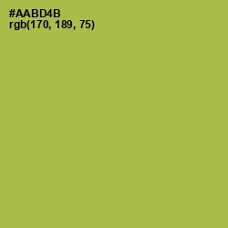 #AABD4B - Olive Green Color Image