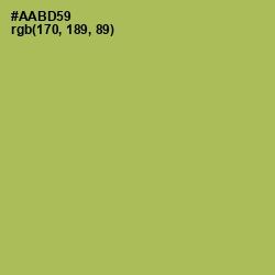 #AABD59 - Olive Green Color Image