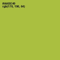 #AABE40 - Olive Green Color Image