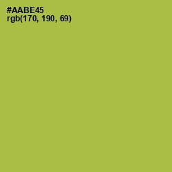#AABE45 - Olive Green Color Image