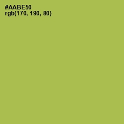 #AABE50 - Olive Green Color Image