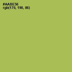 #AABE56 - Olive Green Color Image