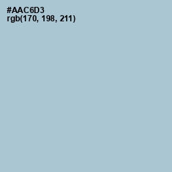 #AAC6D3 - Jungle Mist Color Image