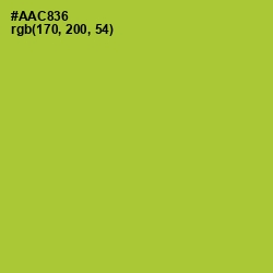#AAC836 - Key Lime Pie Color Image