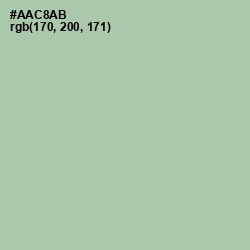#AAC8AB - Spring Rain Color Image