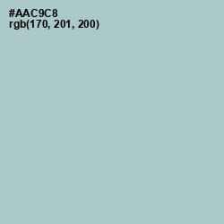 #AAC9C8 - Opal Color Image