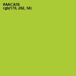 #AACA36 - Key Lime Pie Color Image