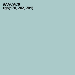 #AACAC9 - Opal Color Image