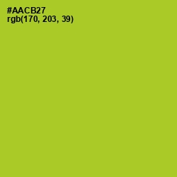 #AACB27 - Key Lime Pie Color Image