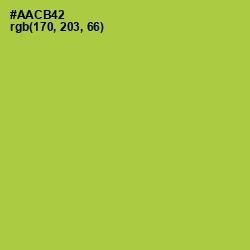 #AACB42 - Conifer Color Image