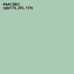 #AACBB3 - Spring Rain Color Image