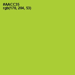 #AACC35 - Key Lime Pie Color Image