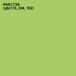 #AACC66 - Wild Willow Color Image
