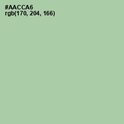 #AACCA6 - Spring Rain Color Image