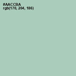 #AACCBA - Spring Rain Color Image