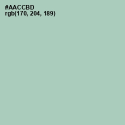 #AACCBD - Spring Rain Color Image