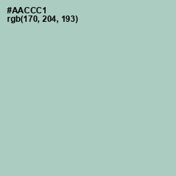 #AACCC1 - Opal Color Image