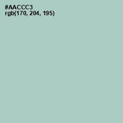 #AACCC3 - Opal Color Image