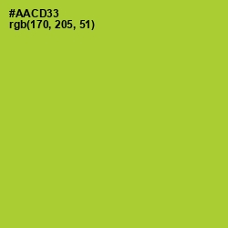 #AACD33 - Key Lime Pie Color Image