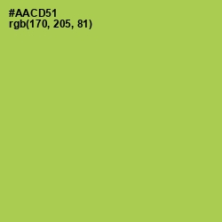 #AACD51 - Conifer Color Image