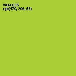 #AACE35 - Key Lime Pie Color Image
