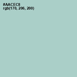 #AACEC8 - Opal Color Image