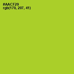 #AACF29 - Key Lime Pie Color Image