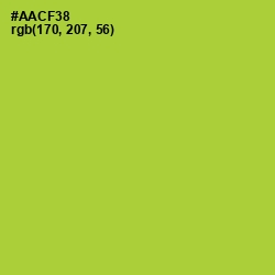 #AACF38 - Key Lime Pie Color Image