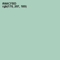 #AACFBD - Spring Rain Color Image