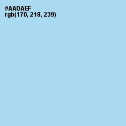 #AADAEF - Regent St Blue Color Image