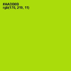 #AADB0B - Bahia Color Image