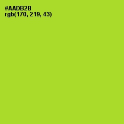 #AADB2B - Key Lime Pie Color Image