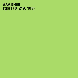 #AADB69 - Wild Willow Color Image