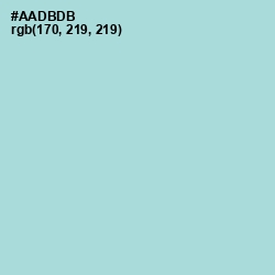 #AADBDB - Aqua Island Color Image