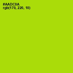 #AADC0A - Bahia Color Image