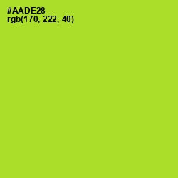 #AADE28 - Key Lime Pie Color Image