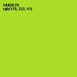 #AADE29 - Key Lime Pie Color Image