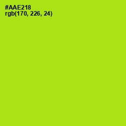 #AAE218 - Inch Worm Color Image