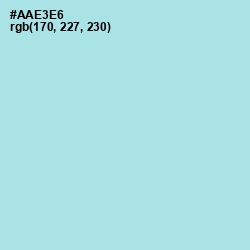 #AAE3E6 - Blizzard Blue Color Image