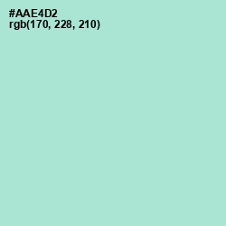 #AAE4D2 - Water Leaf Color Image