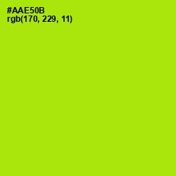 #AAE50B - Inch Worm Color Image