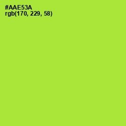 #AAE53A - Green Yellow Color Image