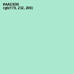 #AAE8D0 - Water Leaf Color Image