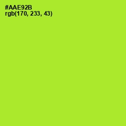 #AAE92B - Green Yellow Color Image