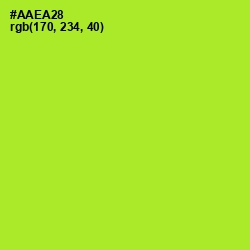 #AAEA28 - Green Yellow Color Image